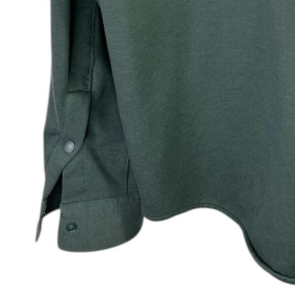 Lululemon Men’s Soft French Terry Knit Overshirt Green Size XL - Picture 11 of 14